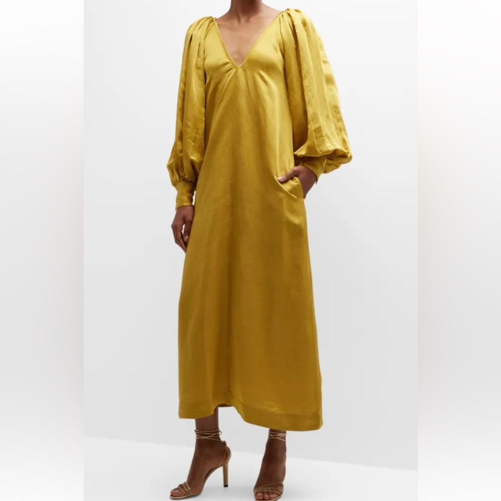 LAUDE THE LABEL LUPITA MAXI DRESS IN CITRINE